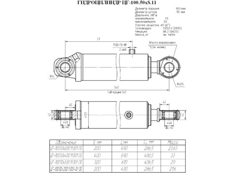 ЦГ-100.50х320.11.001СБ