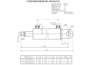 ЦГ-100.50х250.23